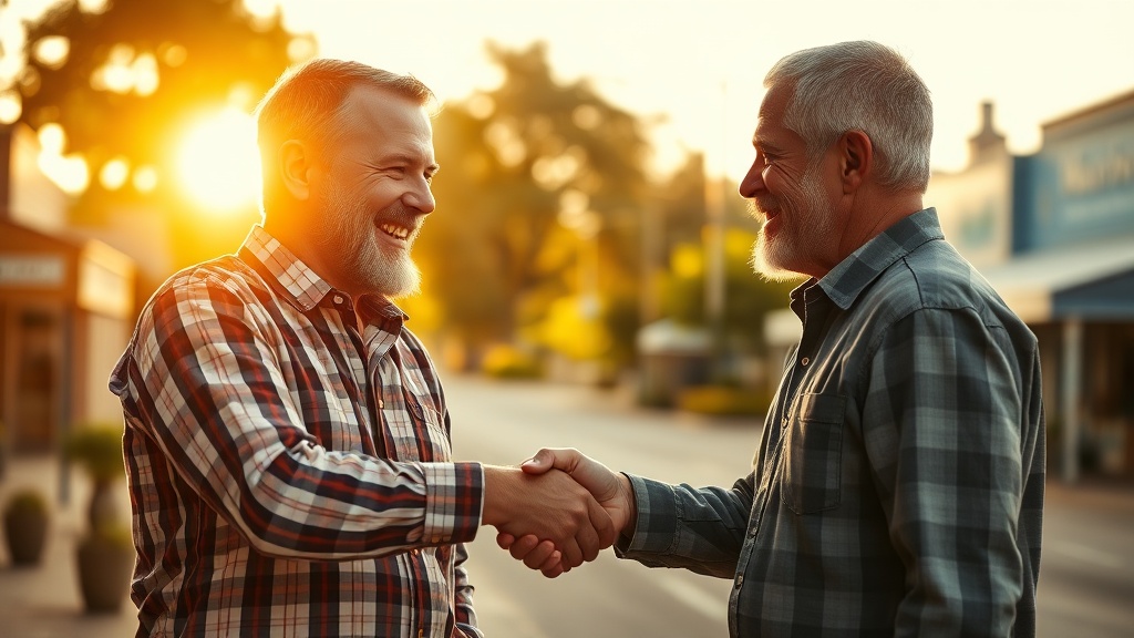 Ipswich business owner shaking hands with their web strategist